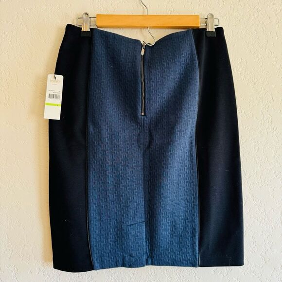 NWT | Laundry by Shelli Segal | moon indigo pencil skirt | 4 - Picture 7 of 8